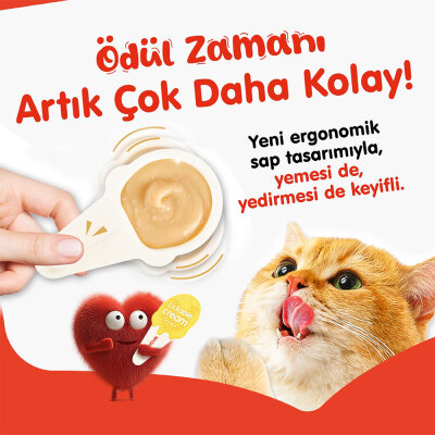 Wanpy Tavuklu 10*16 gr Kaşıklı Kedi Ödül Kreması - 2