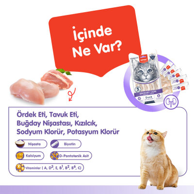 Wanpy Urinary Care Ördek&Tavuk 12'li-F.Krema Ödül 5x14gr - 2
