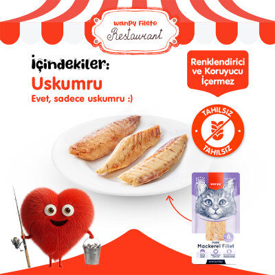 Wanpy Uskumru Fileto 25g Kedi Ödülü - 2