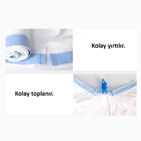 WooHuloo Pro Otomatik Kedi Tuvaleti Çöp Torbası 20 Adet - 4